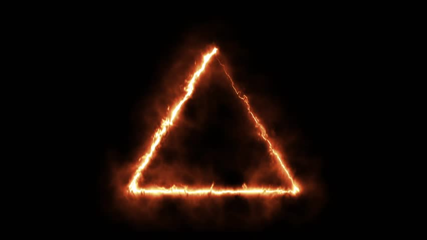 A visual representation of the fire triangle concept. This model is used to explain the three essential elements required for a fire to ignite and sustain itself. 