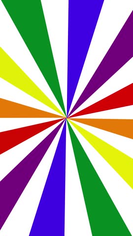 Comic book rainbow background with rays animation, colorful radial speed lines, seamless loop abstract line rays sunburst manga anime cartoon popup art backdrop, vertical video animation lgbtq vibgyor