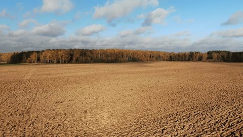 Forward Drone Shot above Rural Farmland
