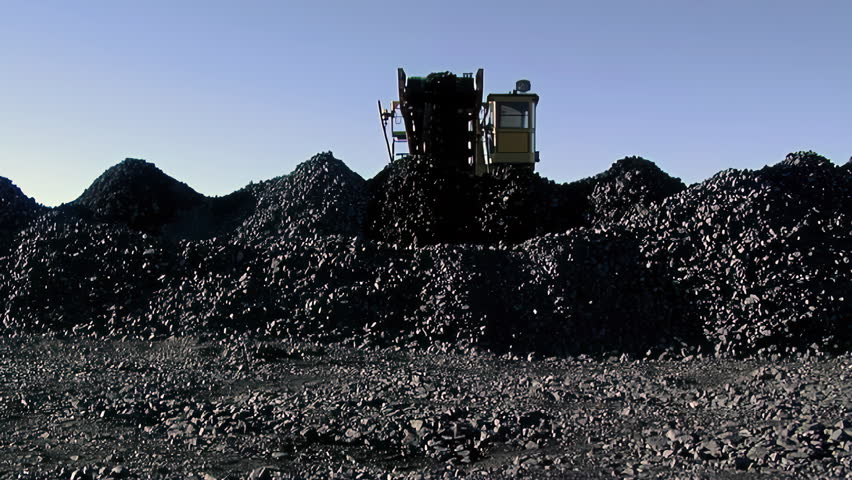 Iron Ore Stockpile With Stacker Machine, Mining Industry, Patagonia, Argentina - 4K