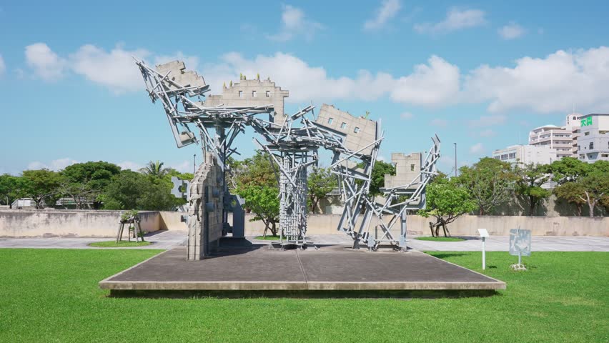 Historical Artifacts and Cultural Exhibits at a Museum in Okinawa, Japan