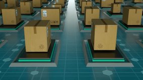 Computer graphics show packages being scanned at a distribution center, prepared for fast delivery to customers, logistics, automation, and supply chain concept. - Powered by Shutterstock - Get 15% off with code: PIKWIZARD15