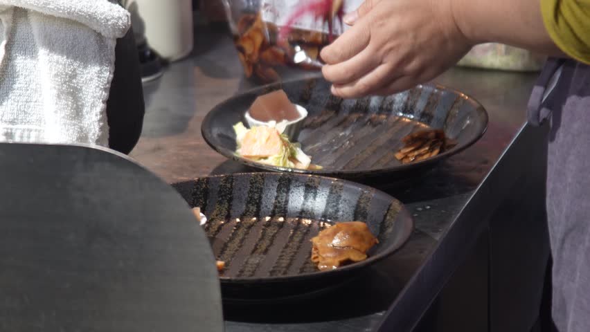 Image of a woman preparing a meal