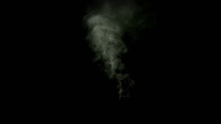  Mysterious drifting smoke vapor forming abstract motion on black. seamless looping 4k video background
