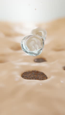 Animation laser or serum vitamin through the skin layer for repair wrinkles and reduce up saggy skin of the skin cell. Skin repair Concept. vertical format.