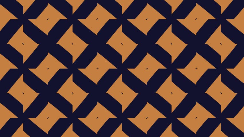Repeating Geometric Pattern of Small Navy Blue Triangles on Brown Background