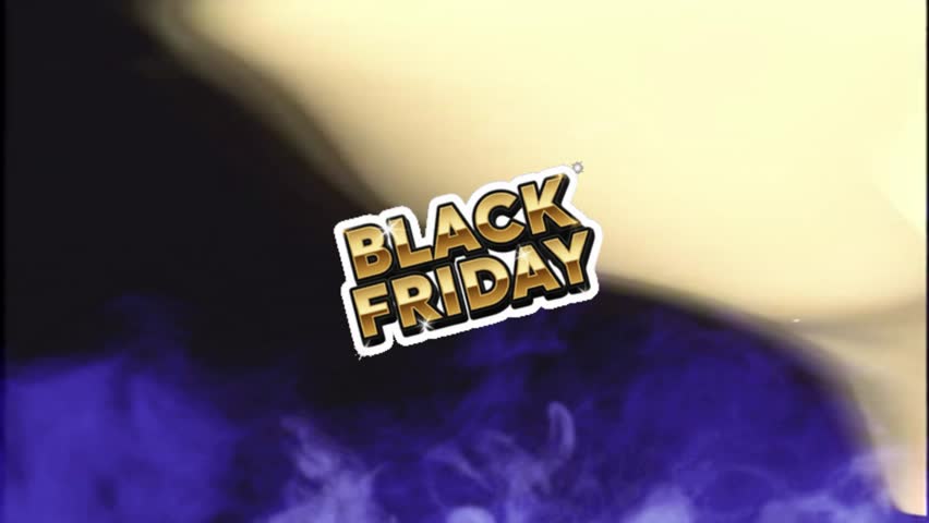 Black Friday Sale Animation Motion Graphic on Black Background Template, High Resolution Ultra High Definition 4K Background, Transparent Style Animation Overlay Clip for Promo, Discount, Commercial Design