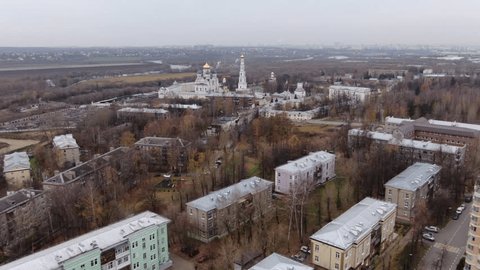 Aerial Forward Flight Upward Tilt above Church