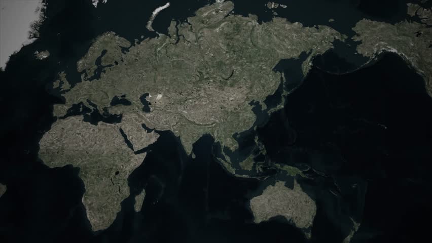 Animated satellite map zoom-in to the Shanghai city boundary, highlighting the outline in neon yellow. Ideal for world news, corporate presentations, and geographical explainer videos.