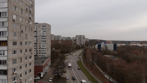 Drone Ascending Vertically above Residential Street