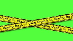 "Crime Scene, Police Line, Do Not Cross" text label tape animation on Background. yellow tape label moving cross animation. 4K Video - Powered by Shutterstock - Get 15% off with code: PIKWIZARD15