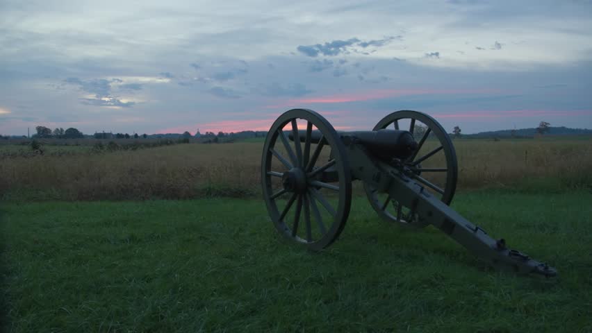 American Civil War Cannon at the Gettysburg National Military Park 4k