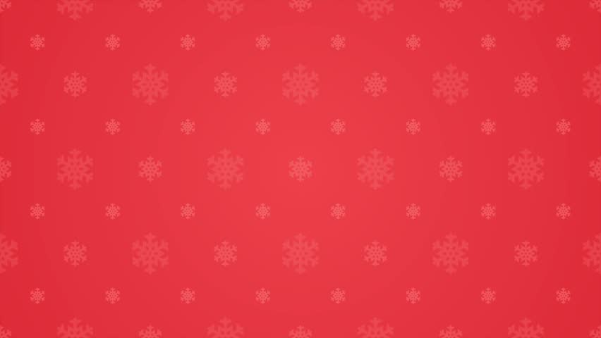 Simple Clean Subtle Repeating Red Snowflakes Pattern Texture Horizontal Looping Animation Background Design