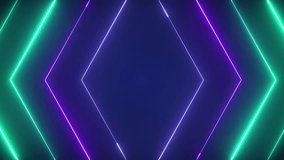 Neon lights create geometric shapes on a dark background - Powered by Shutterstock - Get 15% off with code: PIKWIZARD15