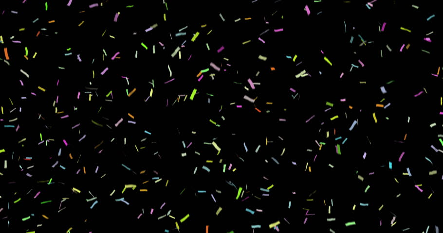 looping seamless confetti with black_background