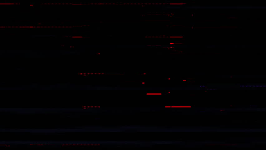 A dark glitch animation with red neon streaks and pixel noise, ideal for cyberpunk intros, tech promos, game overlays, and suspenseful transitions