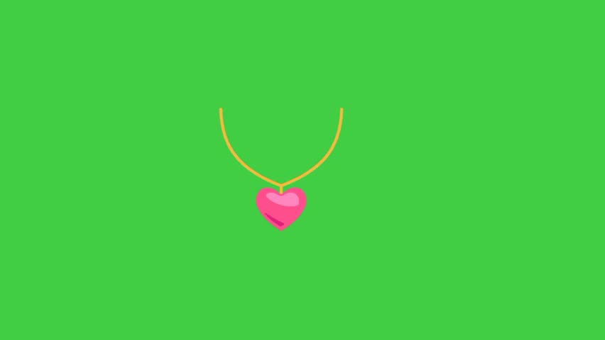 SHOTLISTlove jewelry animation, wedding, green background 