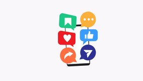 Smartphone with social media icons for digital marketing campaigns, branding, technology blog, social media posts, and website design projects. - Powered by Shutterstock - Get 15% off with code: PIKWIZARD15