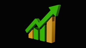 Animated 3D Business Chart Icon, Data Analytics, Growth Metrics and Financial Performance Visualization - Powered by Shutterstock - Get 15% off with code: PIKWIZARD15