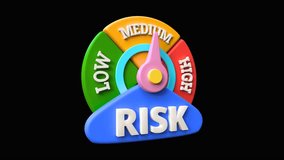 Animated 3D Investment Risk Concept, Market Volatility, Financial Analysis and Risk Management Visualization - Powered by Shutterstock - Get 15% off with code: PIKWIZARD15