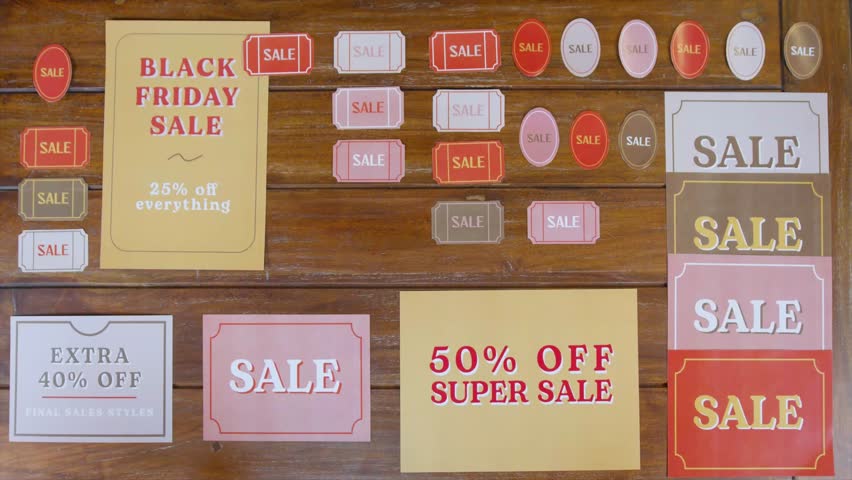 Animated Black Friday 50% Super Sale Promo Video