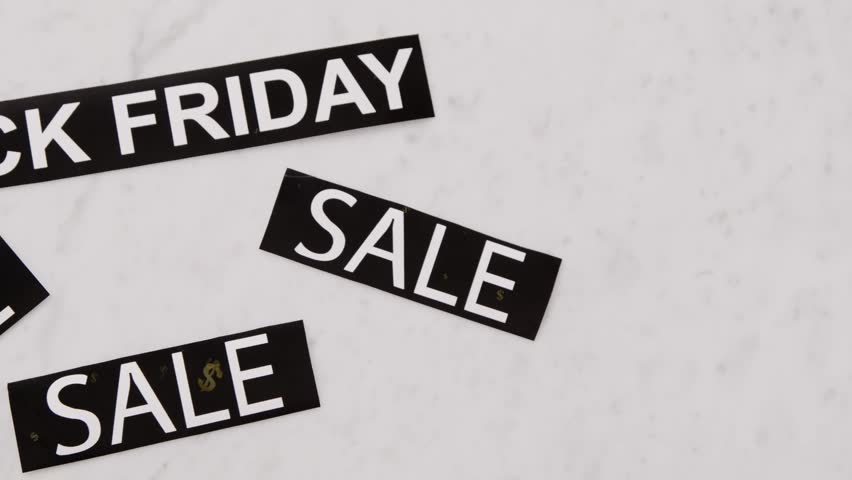 Black Friday Sale Animation - Dollar Sign Rain