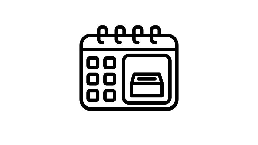 Animated Election Schedule Calendar day