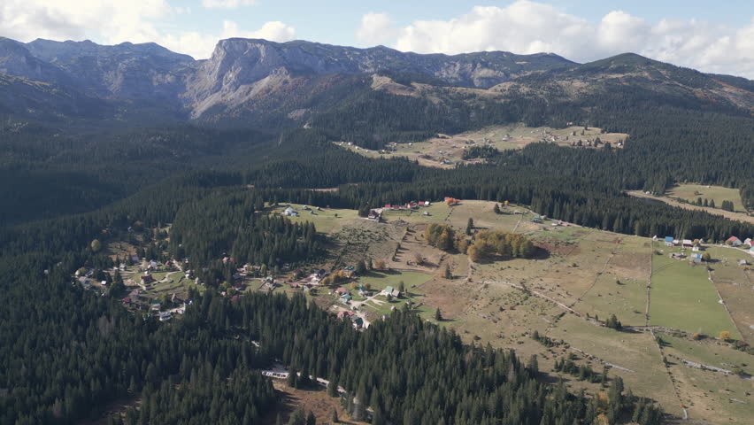 Captivating video capture of Durmitor mountain located in northern Montenegro.