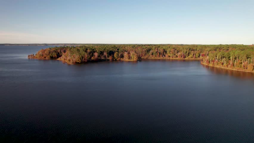 Aerial footage of Lake O