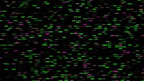 Abstract Digital Data Flow Background With Glowing Green, Pink, Orange Dots Dashes. Dynamic Tech, Ai, Science, And Cybersecurity Concept Loop. Abstract Digital Data Flow Background With Glowing Dots A - Powered by Shutterstock - Get 15% off with code: PIKWIZARD15