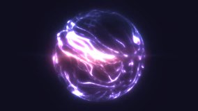 Bright violet energy orb glowing in darkness, symbolizing power, mysticism, and futuristic energy flow - Powered by Shutterstock - Get 15% off with code: PIKWIZARD15