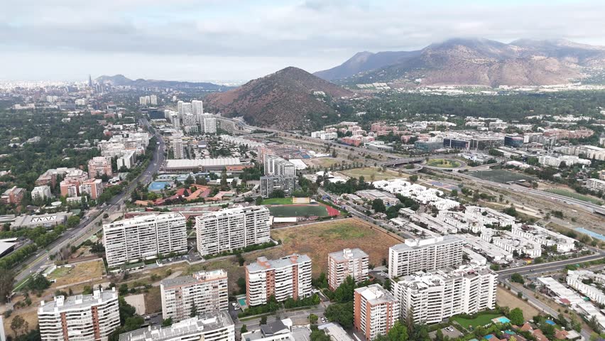 Avenues with Mountain Views in Las Condes, Metropolitan Region, Country: Chile
