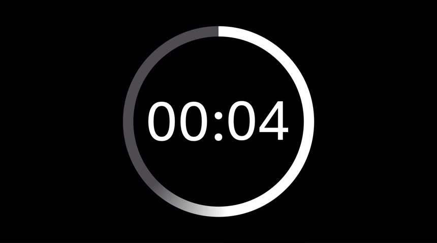 Countdown 10–0 Timer. Circle sliding timer animation from 10 to 0 seconds. Sliding 10 seconds countdown. Countdown Motion Graphics.
