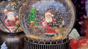 Christmas snow globe lanterns with Santa Claus - Powered by Shutterstock - Get 15% off with code: PIKWIZARD15