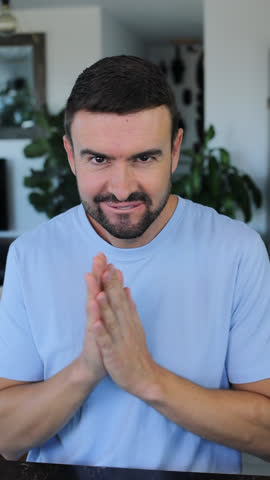 Man planning an evil revenge 