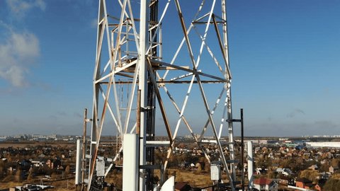 Vertical Drone Ascent Alongside Communication Structure