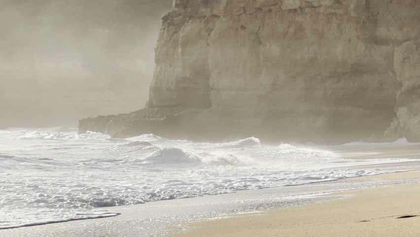 Portugal Algarve Coastline Ocean Cliffs