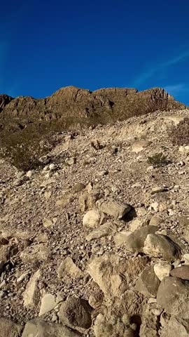 Trail Through Rugged Desert Canyonlands Near the Rio Grande (Big Bend National Park, Texas, USA)