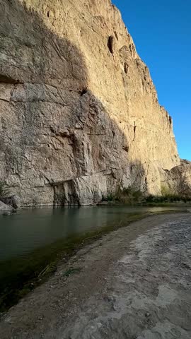 Tranquil Waters Along the US-Mexico Border on the Rio Grande (Big Bend National Park, Texas, USA)