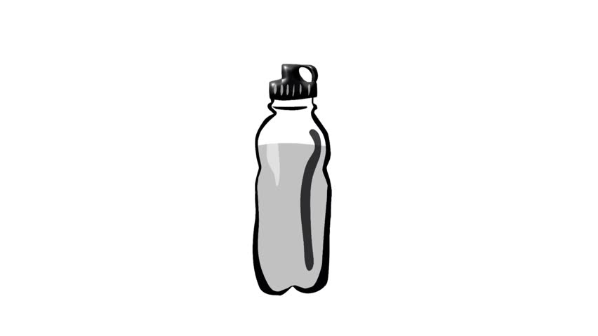 2D Animated water bottle for healthy hydration lifestyle. Ideal for fitness promos, wellness content, workout videos, and daily health visuals.