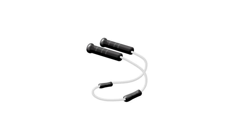 2D Animated jump rope for cardio workout and fitness training. Perfect for exercise videos, gym promos, health content, and sports visuals.