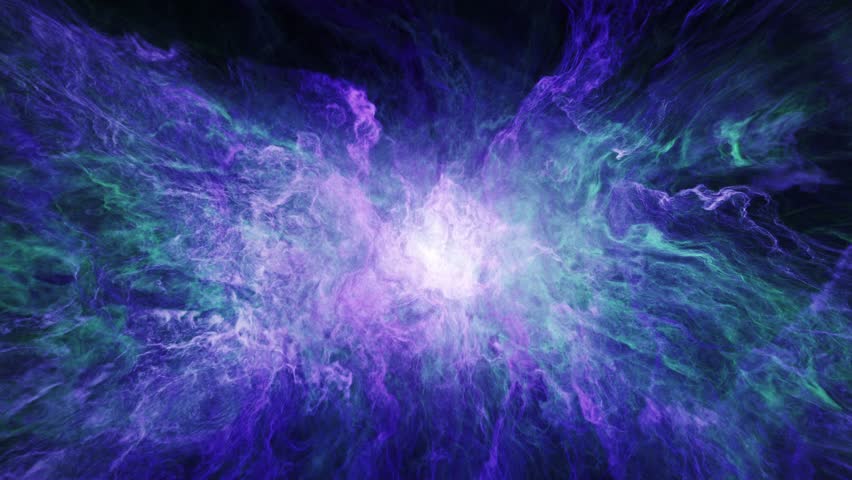 Aurora of spiritual flowing waves of color, engulfing your soul and senses - dimensional realm time lapse 4k