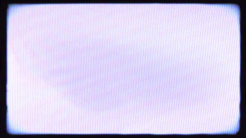 CRT TV Screen Static Noise, Analog Retro VHS Overlay, Video Effect.