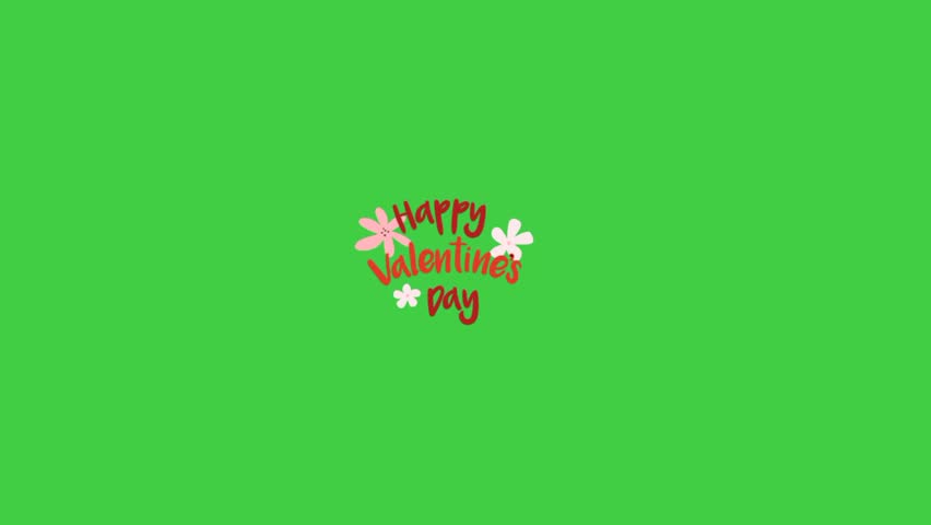 Animation be my Valentine SHOTLISTlove, myrealholiday, February, green background 