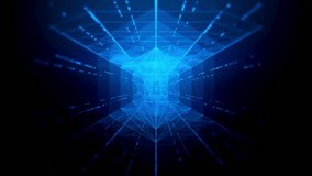 Futuristic Digital hexagon line abstract Technology Concept. virtual isometric hexagon lighting moving, block chain technology network digital data transfer. - Powered by Shutterstock - Get 15% off with code: PIKWIZARD15