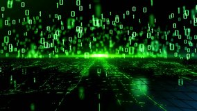 binary code digital pattern animation. Binary Code, technology background footage. random digital data matrix of binary code numbers background. - Powered by Shutterstock - Get 15% off with code: PIKWIZARD15