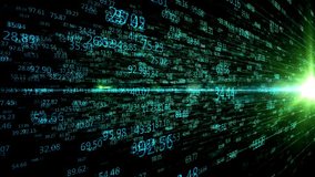 Computer exploring big numbers and data through tech concept. Digital abstract numbers animation. digital data processing and visualization of computation. - Powered by Shutterstock - Get 15% off with code: PIKWIZARD15