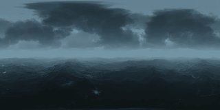 360° looping animation of a powerful ocean storm with massive waves, dark clouds, and dramatic atmosphere, ideal for VR and panoramic video projects. 3D animation - Powered by Shutterstock - Get 15% off with code: PIKWIZARD15