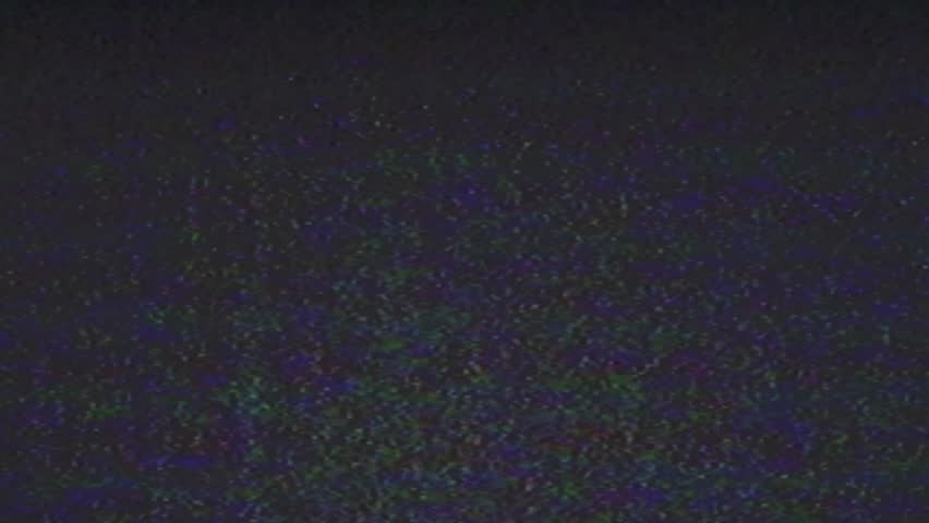 Tv Screen Noise Grainy Footage Overlay. Old Tv Glitch Disturbances On A Black Background V3
