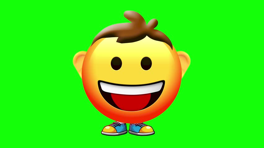 Grinning Face Emoji Loop Animation